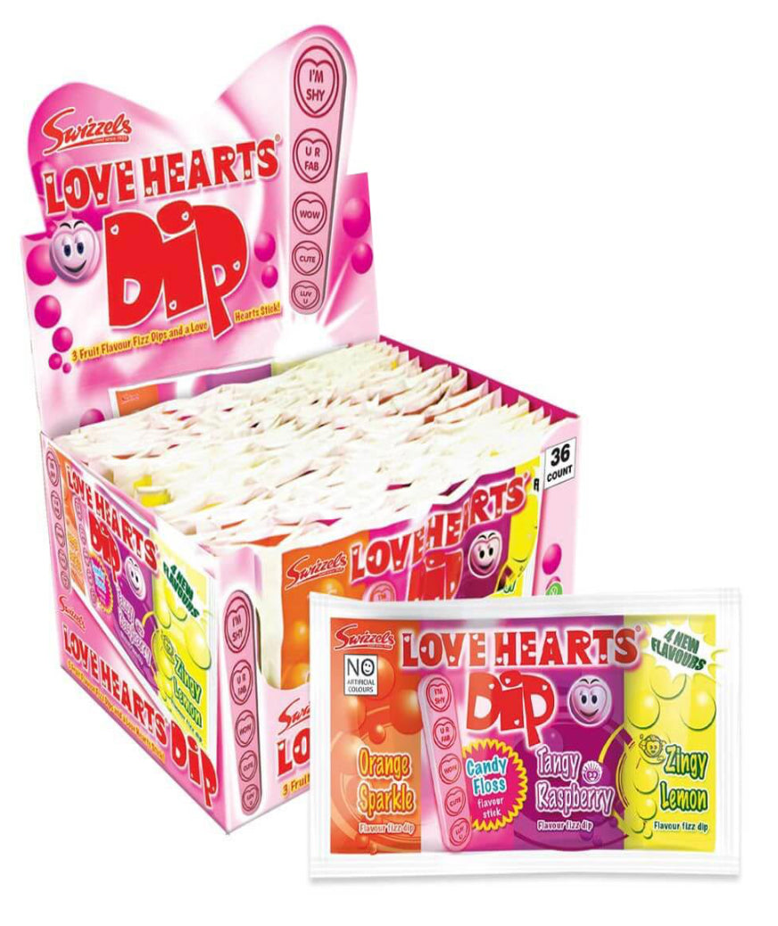 Swizzels Love Hearts Sherbet Dip 23g (V,VE)