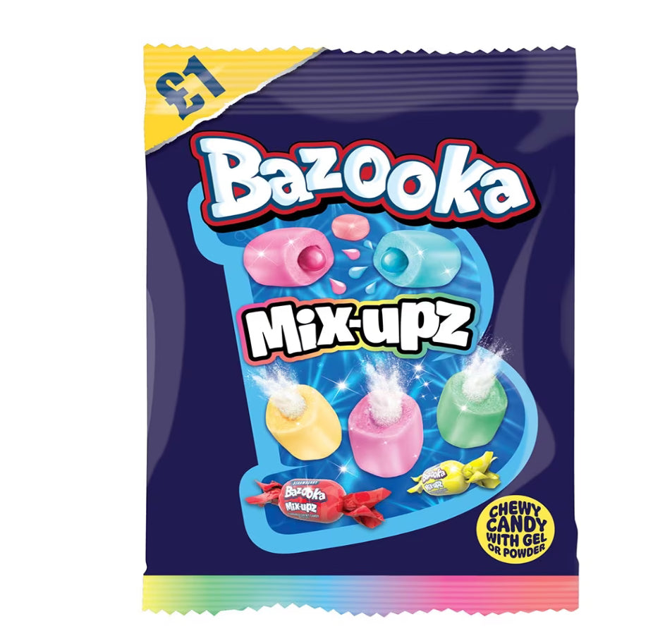 Bazooka Mix Upz Bag 120g £1 PMP