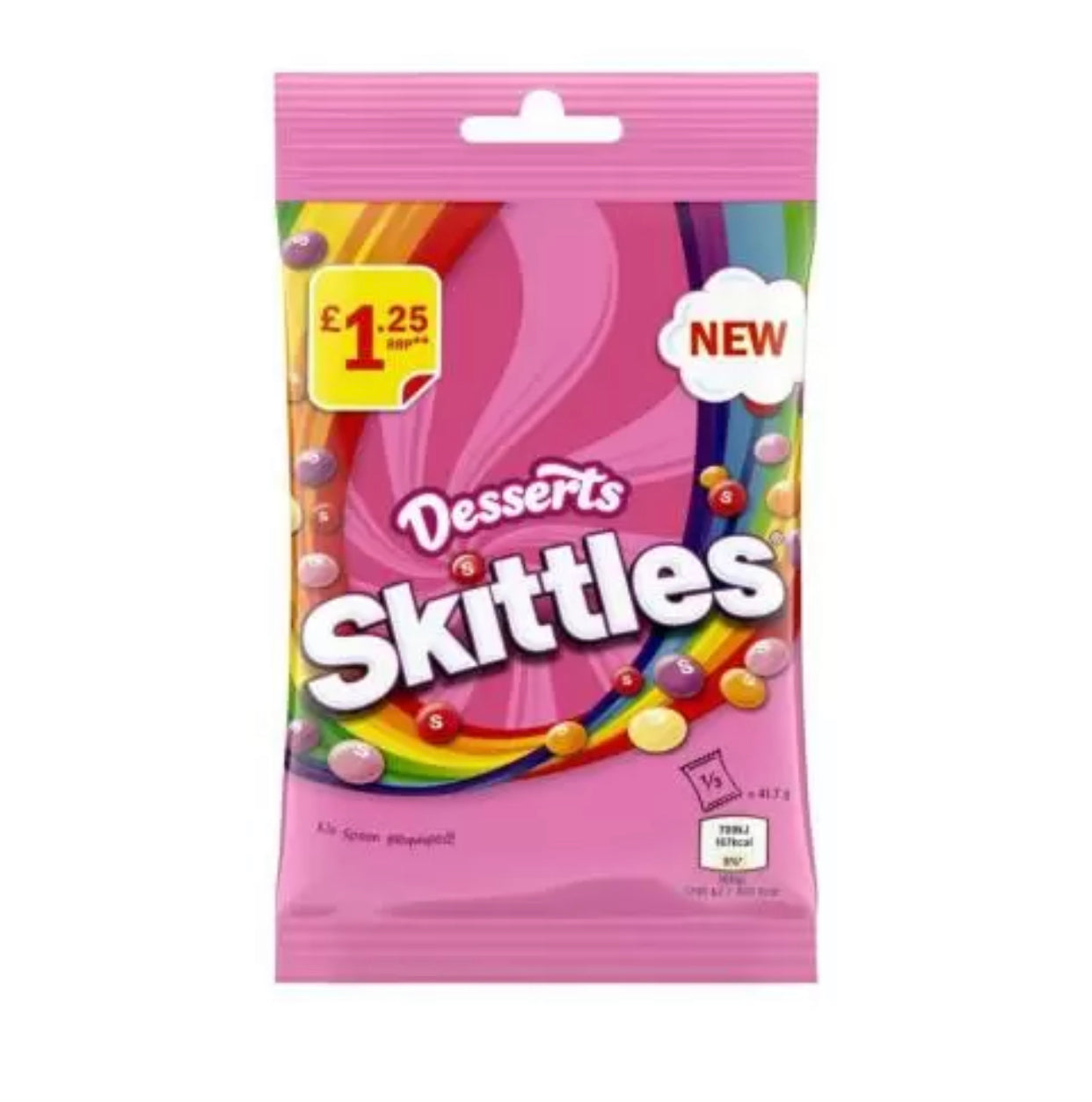 Skittles Vegan Sweets Dessert Flavoured Treat Bag (V)