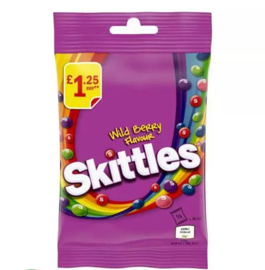 Skittles Vegan Wild Berry Fruit Flavoured Treat Bag (V)