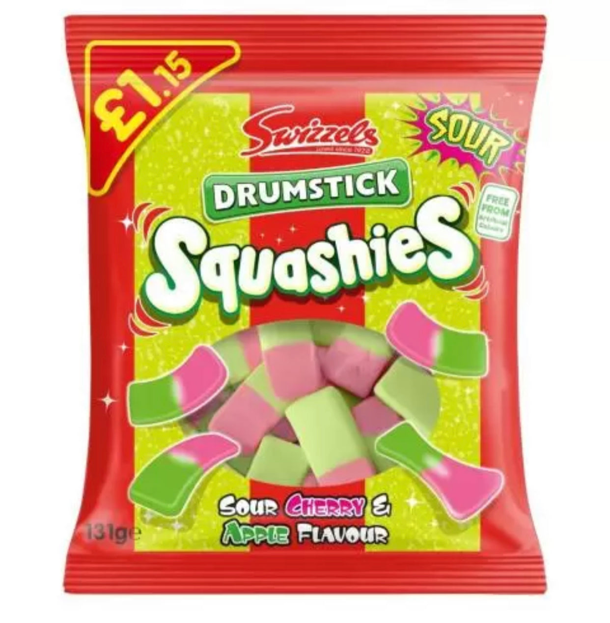 Drumstick Squashies Sour Cherry & Apple Flavour